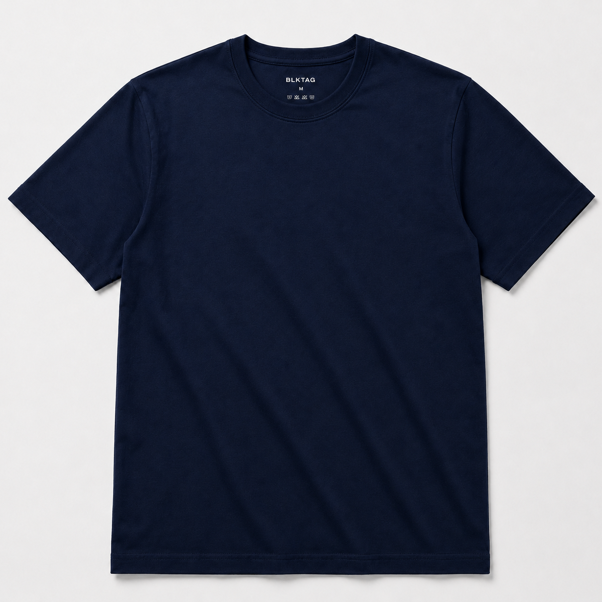 Regular Fit Round Neck T-Shirt - Navy Blue