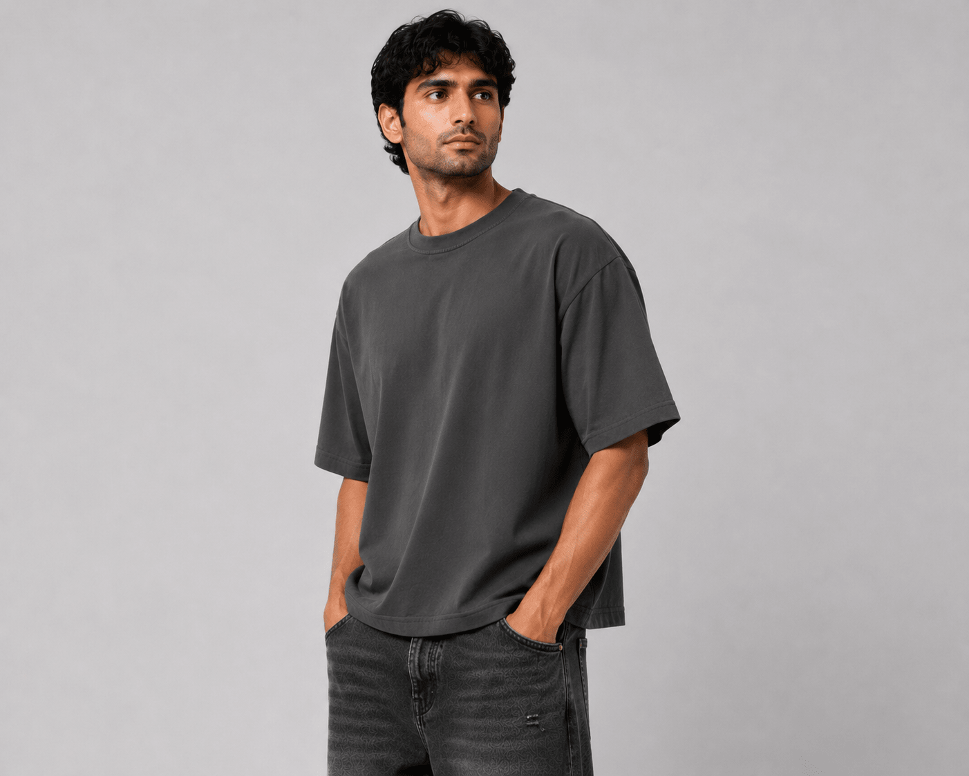 Oversized T-Shirt - Charcoal Grey