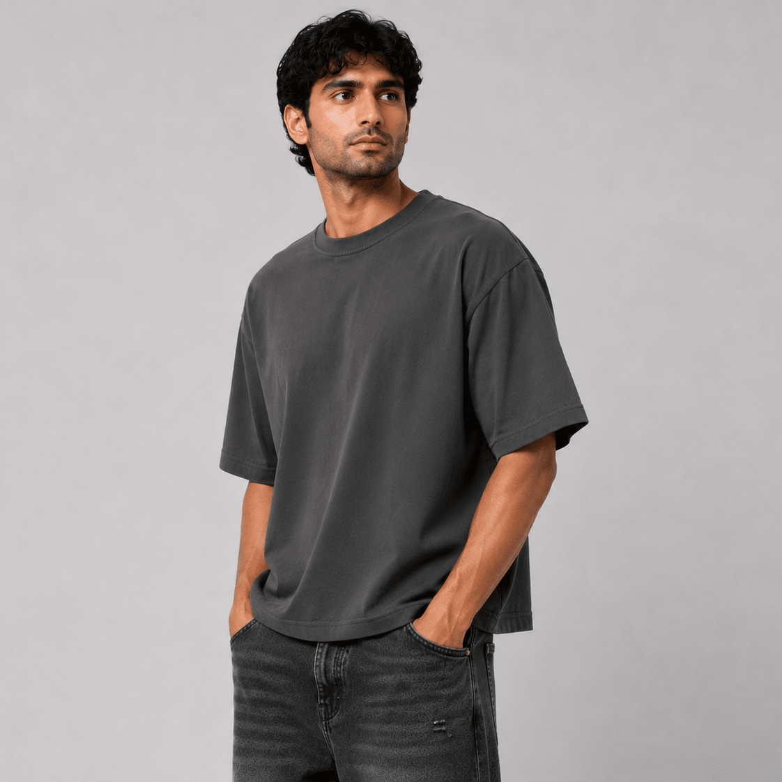 Oversized T-Shirt - Charcoal Grey