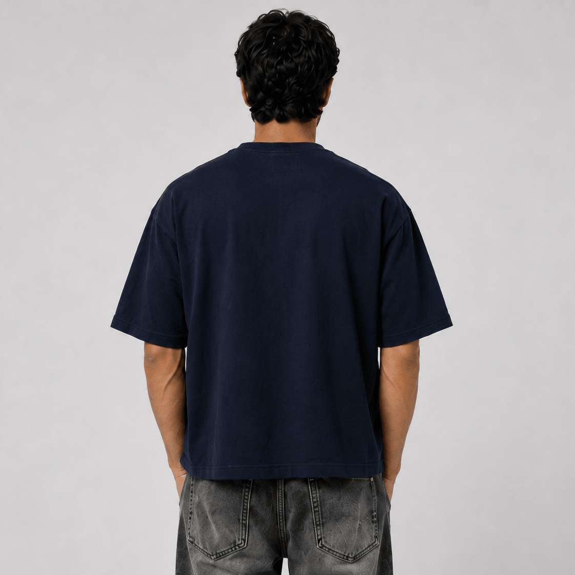 Oversized T-Shirt - Navy Blue