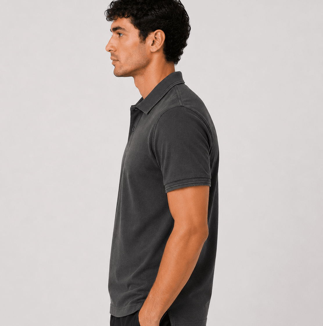 Pique Polo Shirt - Charcoal Grey