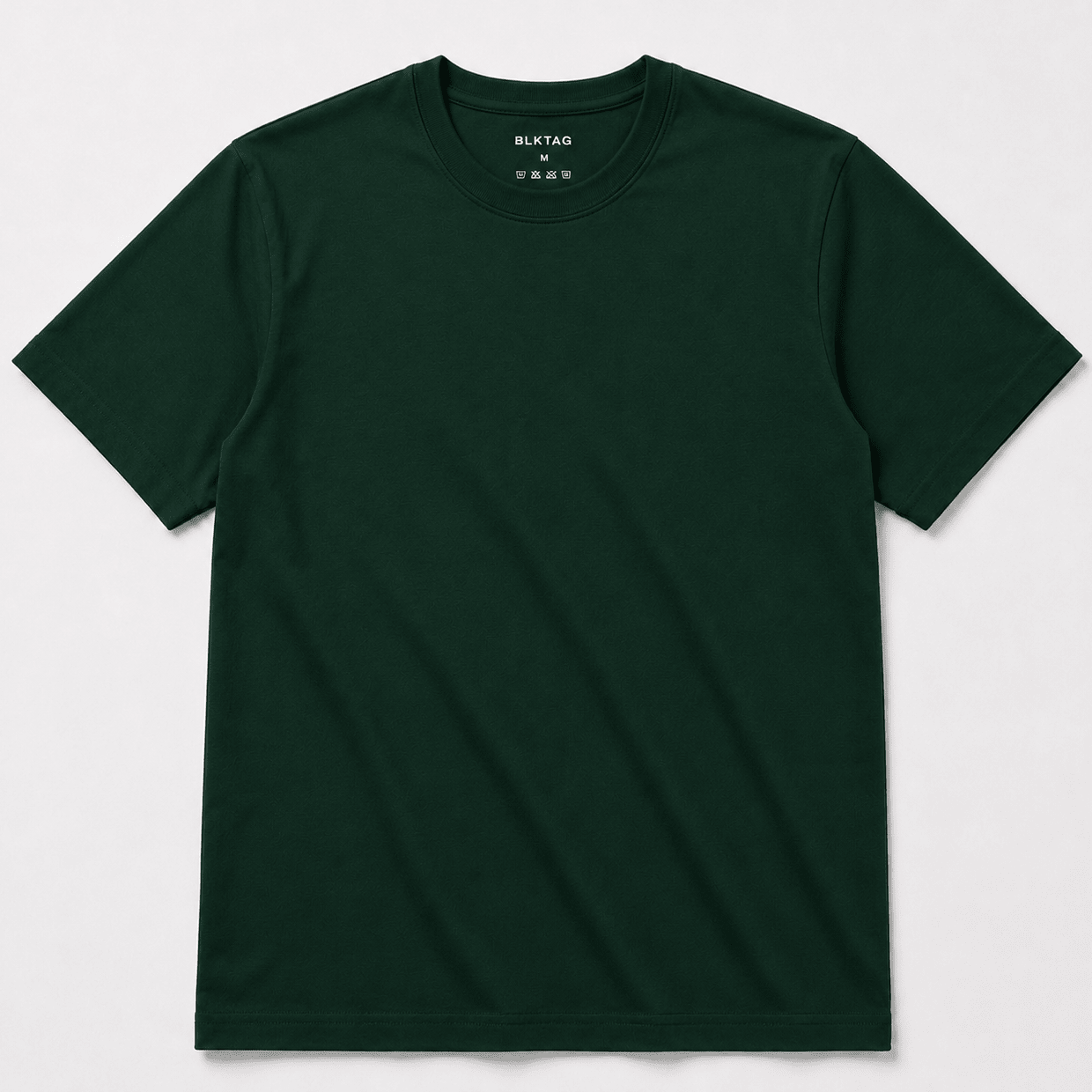 Regular Fit Round Neck T-Shirt - Bottle Green