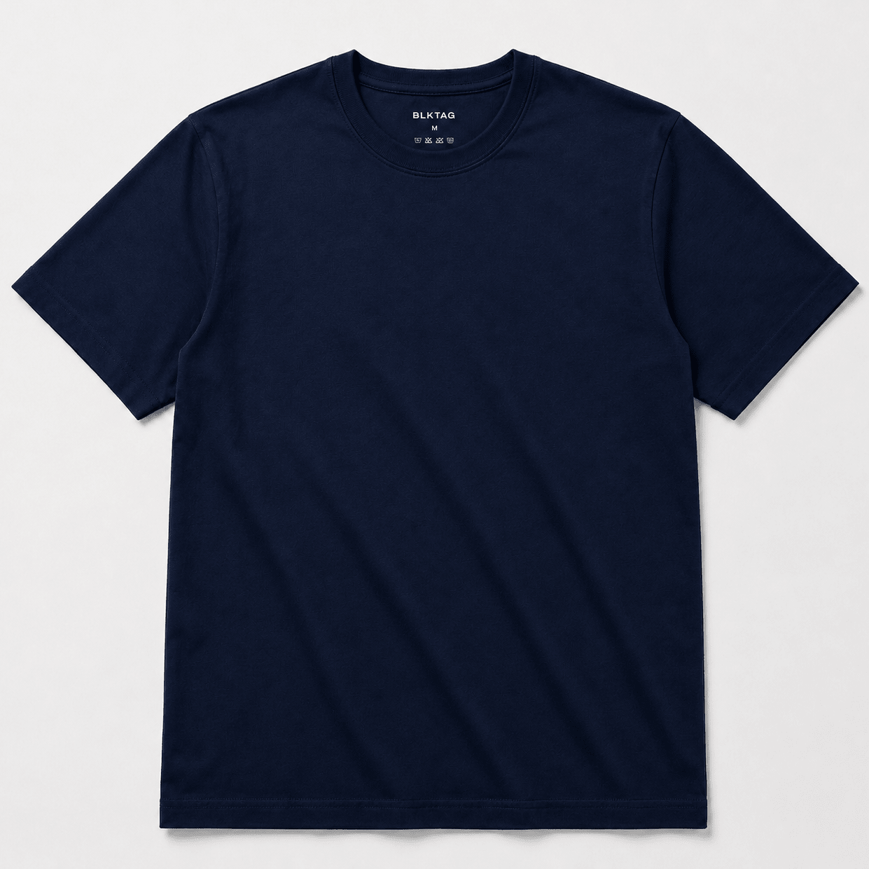 Regular Fit Round Neck T-Shirt - Navy Blue