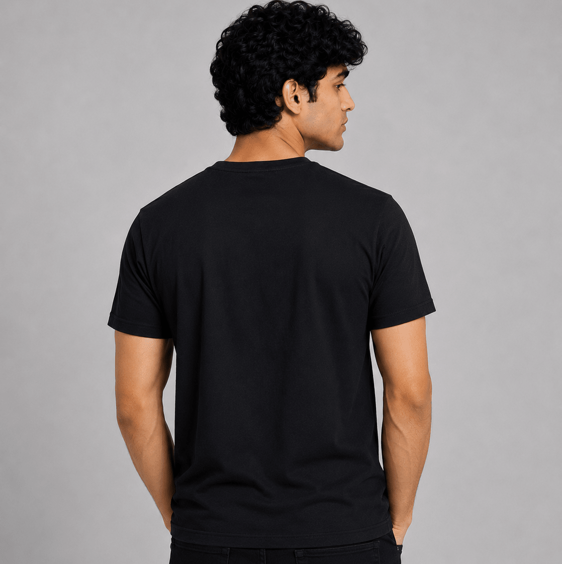 Regular Fit Round Neck T-Shirt - Steel Grey