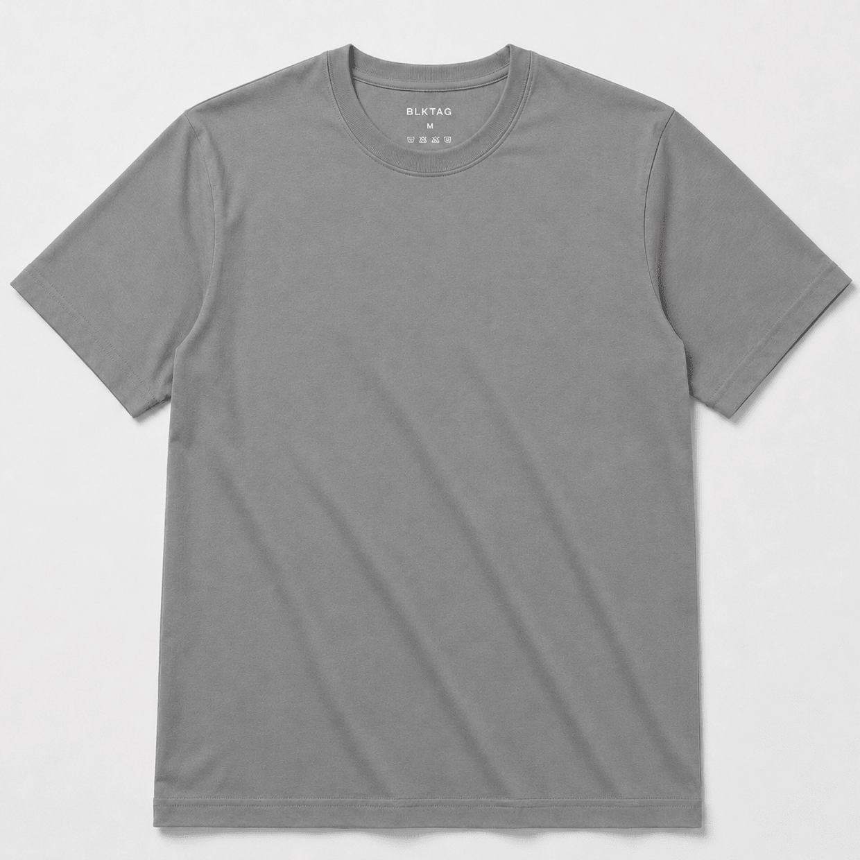 Regular Fit Round Neck T-Shirt - Steel Grey