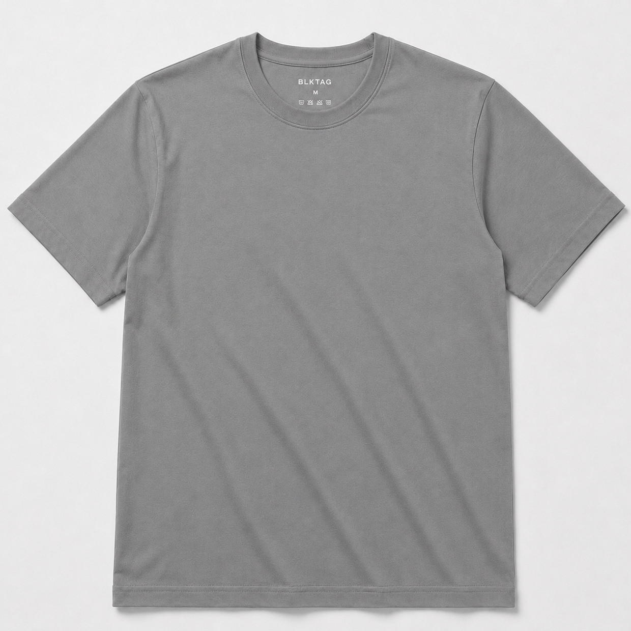 Regular Fit Round Neck T-Shirt - Steel Grey