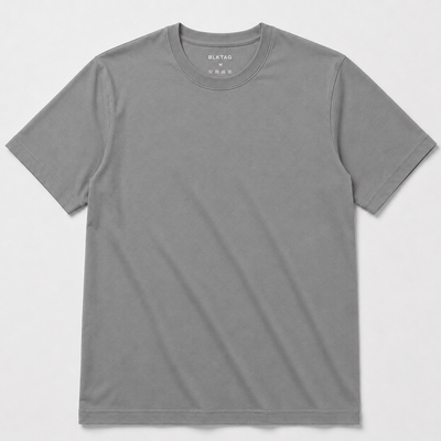 Regular Fit Round Neck T-Shirt - Steel Grey