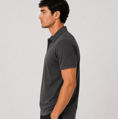 Pique Polo Shirt - Charcoal Grey 