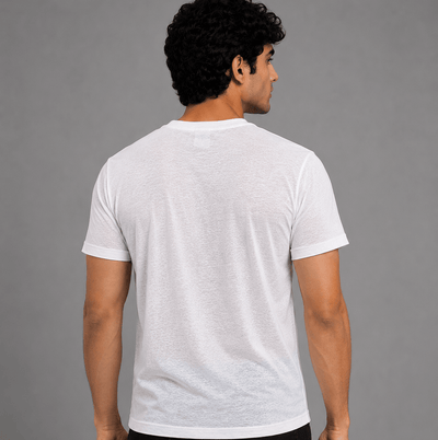 Regular Fit Round Neck T-Shirt - White 